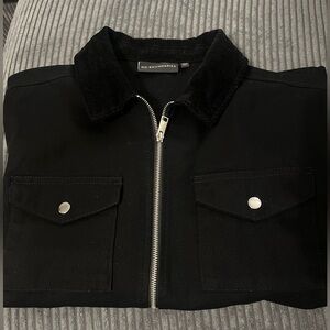 No Boundaries Men's Black Shirt Jacket